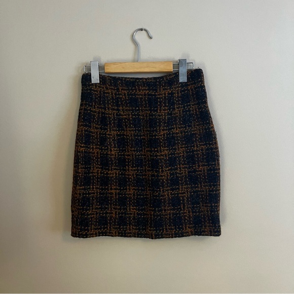 Vintage Compagnie Internationalonale Expresss Wool Plaid Skirt - Picture 2 of 7